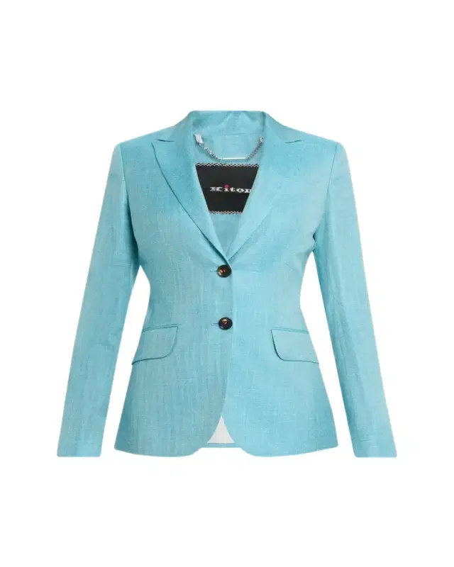 Single-Breasted Herringbone Jacket