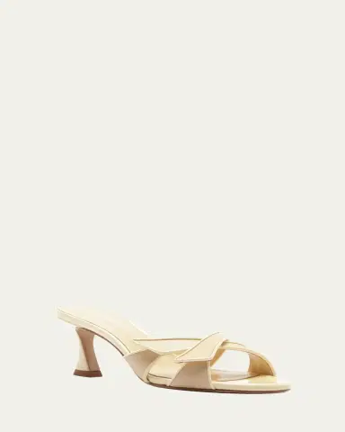 Alexandre Birman Tita Cross 60mm Leather Kitten-Heel Sandals | Thumbnail 2 Alexandre Birman Tita Cross 60mm Leather Kitten-Heel Sandals | Thumbnail 2