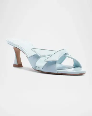 Alexandre Birman Tita Cross 60mm Leather Kitten-Heel Sandals | Thumbnail 5 Alexandre Birman Tita Cross 60mm Leather Kitten-Heel Sandals | Thumbnail 5