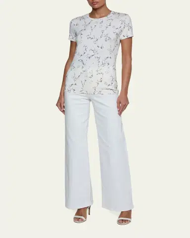 L'Agence Ressi Short-Sleeve Chain Tee | Thumbnail 2 L'Agence Ressi Short-Sleeve Chain Tee | Thumbnail 2