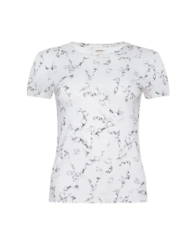 L'Agence Ressi Short-Sleeve Chain Tee