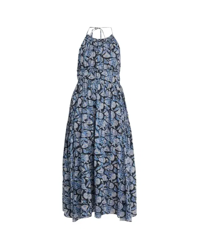 Ulla Johnson Anelise Printed Halter Midi Dress
