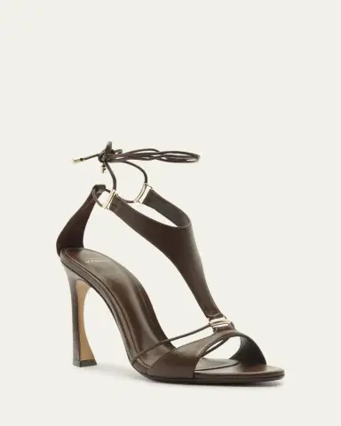 Alexandre Birman 100mm Mimi Leather Ankle-Tie Sandals | Thumbnail 2