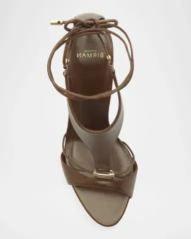Alexandre Birman 100mm Mimi Leather Ankle-Tie Sandals | Thumbnail 9