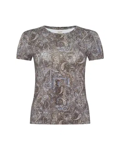 L'Agence Ressi Short-Sleeve Paisley Tee | Thumbnail 1