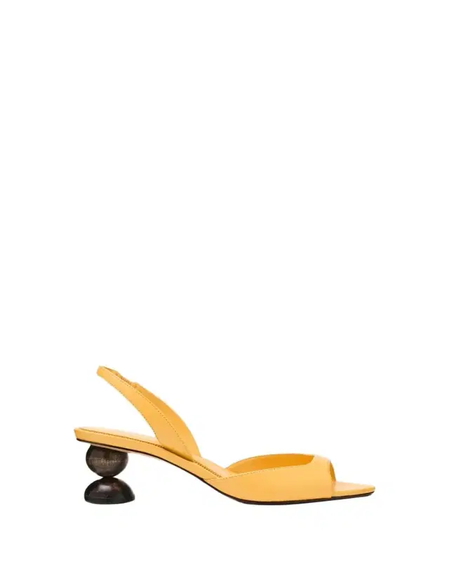 50mm Tropicana Leather Slingback Sandals