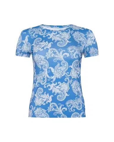 L'AGENCE Ressi Short-Sleeve Paisley Tee | Thumbnail 1 L'AGENCE Ressi Short-Sleeve Paisley Tee | Thumbnail 1