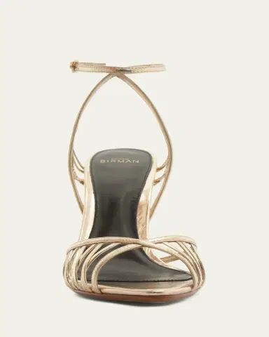 Alexandre Birman 85mm Solene Metallic Leather Sandals | Thumbnail 3 Alexandre Birman 85mm Solene Metallic Leather Sandals | Thumbnail 3