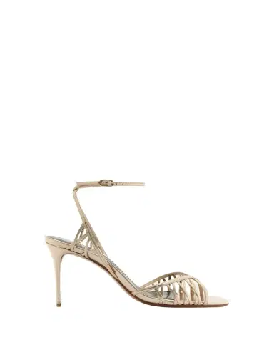 Alexandre Birman 85mm Solene Metallic Leather Sandals | Thumbnail 1 Alexandre Birman 85mm Solene Metallic Leather Sandals | Thumbnail 1