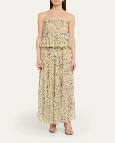 Ulla Johnson Florian Floral Silk Chiffon Top | Thumbnail 2 Ulla Johnson Florian Floral Silk Chiffon Top | Thumbnail 2
