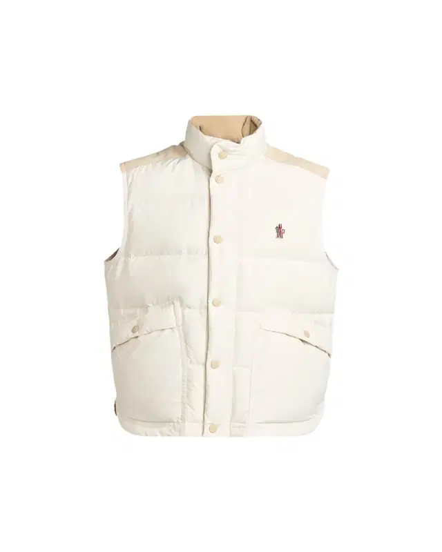 Moncler Grenoble Men's Suede Yoke Padded Vest