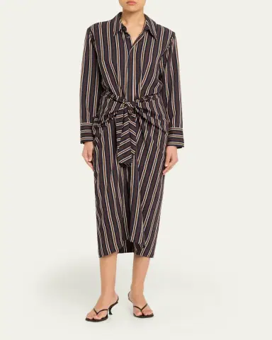 A.L.C. Mila Striped Midi Shirtdress | Thumbnail 2 A.L.C. Mila Striped Midi Shirtdress | Thumbnail 2