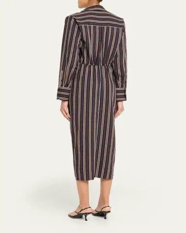 A.L.C. Mila Striped Midi Shirtdress | Thumbnail 3 A.L.C. Mila Striped Midi Shirtdress | Thumbnail 3