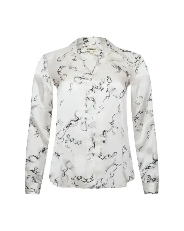 Multi Mix Chain Dani Silk Blouse