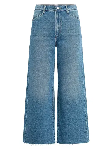 Favorite Daughter Women's The Mischa Super High-Rise Wide-Leg Ankle Jeans - Rio - Size 32 | Thumbnail 1