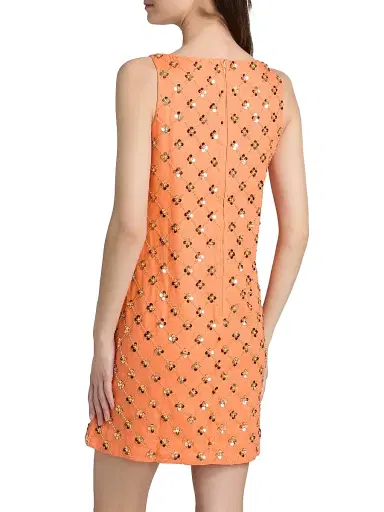Lilly Pulitzer Women's Tamala Embellished Shift Dress - Papaya Beaded Sequin - Size 8 | Thumbnail 5 Lilly Pulitzer Women's Tamala Embellished Shift Dress - Papaya Beaded Sequin - Size 8 | Thumbnail 5