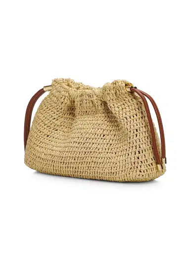 Ulla Johnson Women's Lali Handwoven Raffia Clutch - Natural | Thumbnail 3