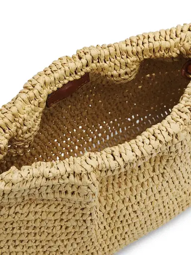 Ulla Johnson Women's Lali Handwoven Raffia Clutch - Natural | Thumbnail 4