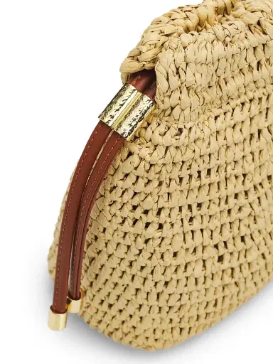 Ulla Johnson Women's Lali Handwoven Raffia Clutch - Natural | Thumbnail 5