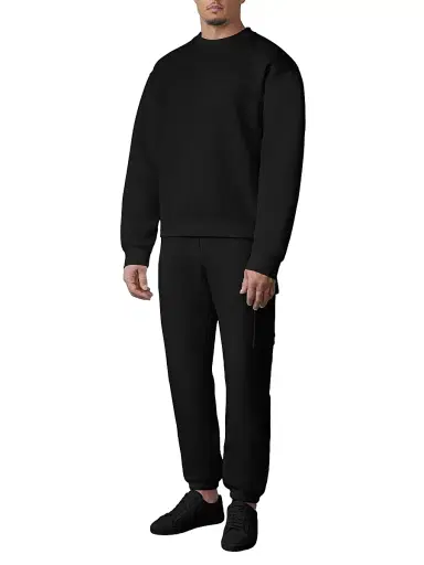 Mackage Men's Julius LG Logo Cotton-Blend Sweatshirt - Black - Size XXL | Thumbnail 2 Mackage Men's Julius LG Logo Cotton-Blend Sweatshirt - Black - Size XXL | Thumbnail 2