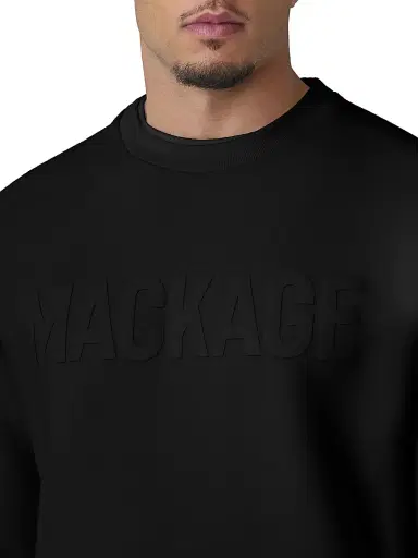 Mackage Men's Julius LG Logo Cotton-Blend Sweatshirt - Black - Size XXL | Thumbnail 5 Mackage Men's Julius LG Logo Cotton-Blend Sweatshirt - Black - Size XXL | Thumbnail 5