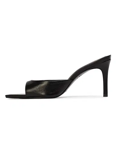 Black Suede Studio Women's Brea 80MM Distressed Leather Heels - Black Distressed Leather - Size 6 | Thumbnail 4 Black Suede Studio Women's Brea 80MM Distressed Leather Heels - Black Distressed Leather - Size 6 | Thumbnail 4