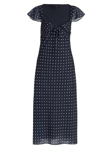 Toccin Women's Marcella Bias-Cut Slipdress - Midnight Polka Dot | Thumbnail 1