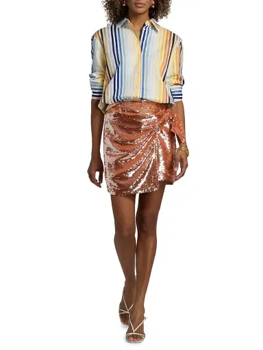 Toccin Women's Brennan Boyfriend Shirt - Sunset | Thumbnail 2
