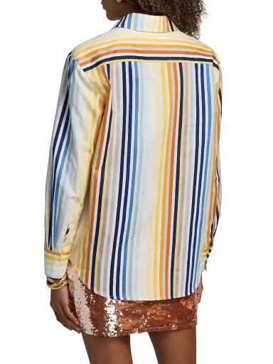 Toccin Women's Brennan Boyfriend Shirt - Sunset | Thumbnail 5