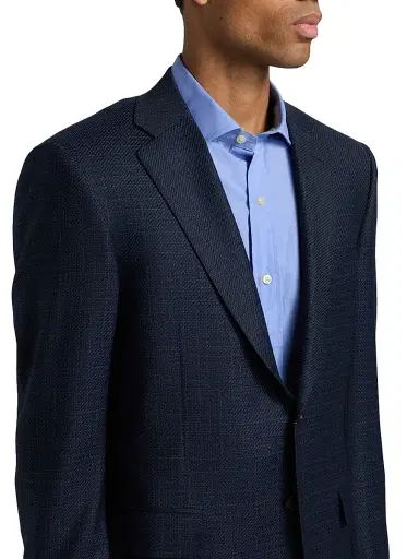 Canali Men's Siena Stepweave Wool Sport Coat - Dark Blue | Thumbnail 6 Canali Men's Siena Stepweave Wool Sport Coat - Dark Blue | Thumbnail 6
