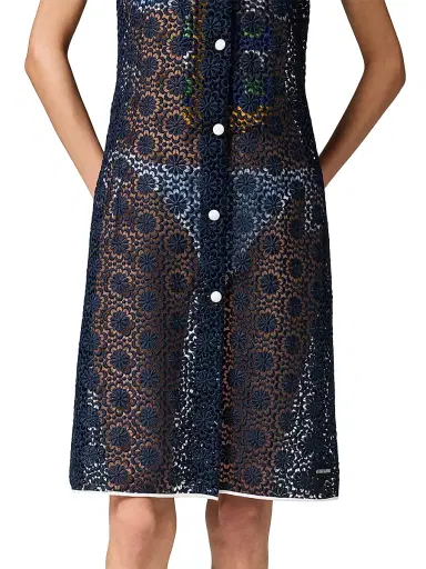 Miu Miu Women's Macrame Dress - Blue | Thumbnail 5