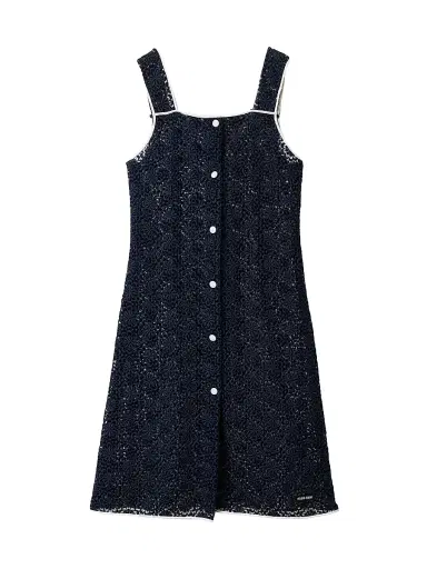Miu Miu Women's Macrame Dress - Blue | Thumbnail 1