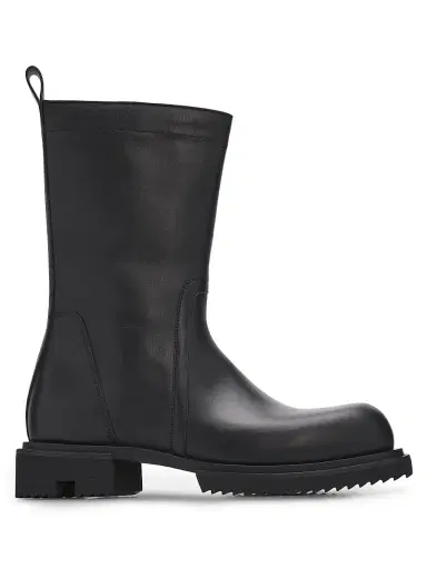 Rick Owens Men's Creeper Gabe Leather Boots - Black | Thumbnail 1