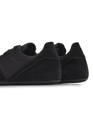 Rick Owens Men's Minimal Low-Top Sneakers - Black | Thumbnail 3 Rick Owens Men's Minimal Low-Top Sneakers - Black | Thumbnail 3