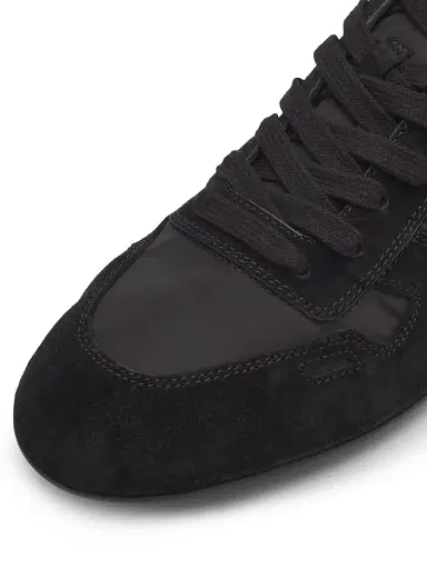 Rick Owens Men's Minimal Low-Top Sneakers - Black | Thumbnail 5 Rick Owens Men's Minimal Low-Top Sneakers - Black | Thumbnail 5