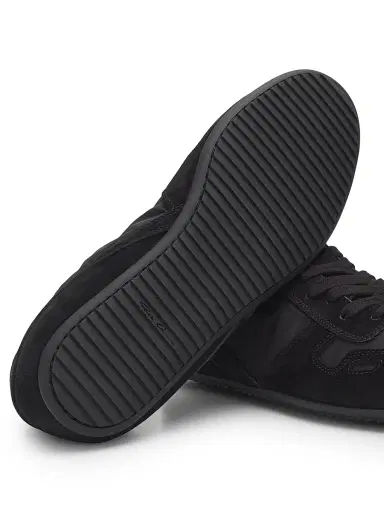 Rick Owens Men's Minimal Low-Top Sneakers - Black | Thumbnail 6 Rick Owens Men's Minimal Low-Top Sneakers - Black | Thumbnail 6