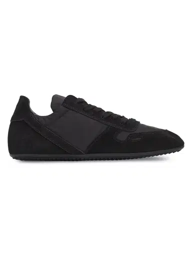 Rick Owens Men's Minimal Low-Top Sneakers - Black | Thumbnail 1 Rick Owens Men's Minimal Low-Top Sneakers - Black | Thumbnail 1