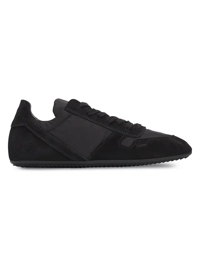 Rick Owens Men's Minimal Low-Top Sneakers - Black