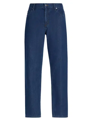 Emporio Armani Men's 5-Pocket Straight-Leg Jeans - Medium Blue - Size 36 | Thumbnail 1