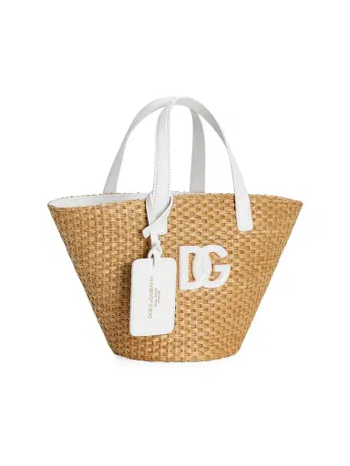 Dolce & Gabbana Girl's Roselline Straw Bucket Bag - Roselline | Thumbnail 2