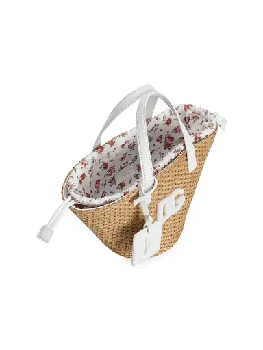 Dolce & Gabbana Girl's Roselline Straw Bucket Bag - Roselline | Thumbnail 3