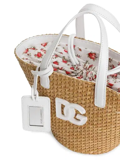 Dolce & Gabbana Girl's Roselline Straw Bucket Bag - Roselline | Thumbnail 5