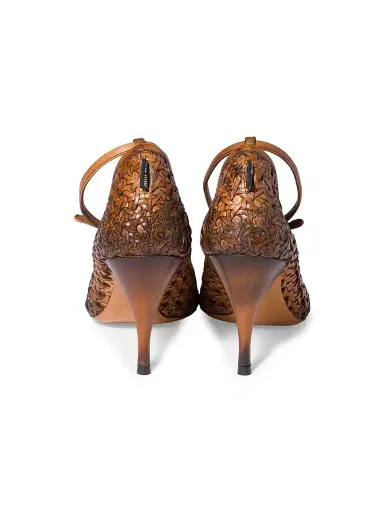 Miu Miu Women's Woven Leather Pumps | Thumbnail 3 Miu Miu Women's Woven Leather Pumps | Thumbnail 3