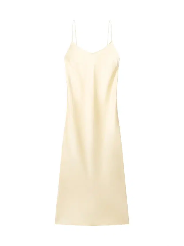 Women's Satin Gown - Butter