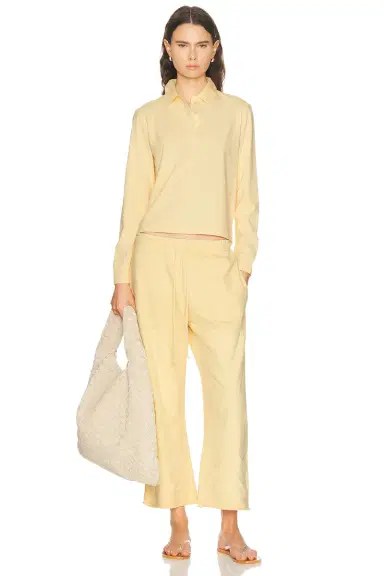 LESET Margo Long Sleeve Polo | Thumbnail 4