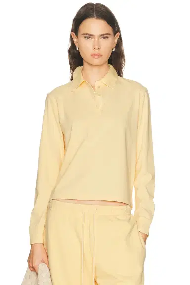 LESET Margo Long Sleeve Polo | Thumbnail 1