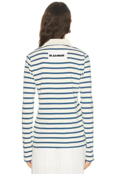 Jil Sander Long Sleeve Polo Top | Thumbnail 3 Jil Sander Long Sleeve Polo Top | Thumbnail 3