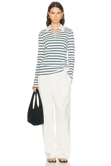Jil Sander Long Sleeve Polo Top | Thumbnail 4 Jil Sander Long Sleeve Polo Top | Thumbnail 4