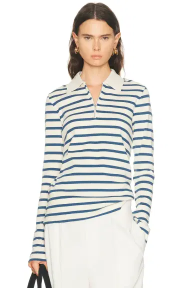 Jil Sander Long Sleeve Polo Top | Thumbnail 1 Jil Sander Long Sleeve Polo Top | Thumbnail 1