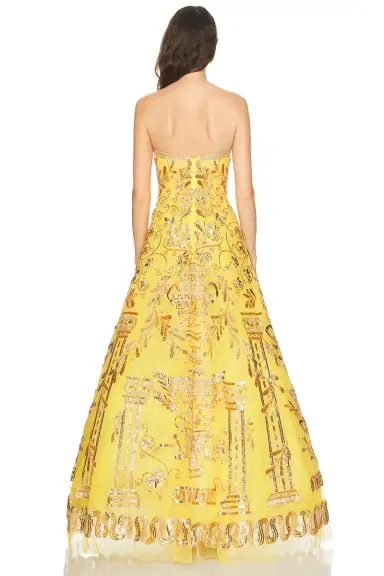 Carolina Herrera Embellished Strapless Gown | Thumbnail 3 Carolina Herrera Embellished Strapless Gown | Thumbnail 3